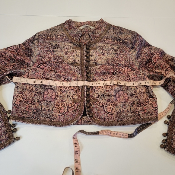 Soft Surroundings Icon Velvet Bolero  Crop Shrug Urbina Umber Size PM - Picture 13 of 16